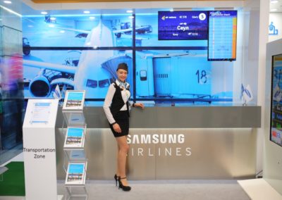 Презентация оборудования для аэропорта для саммита Samsung